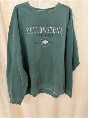 Yellowstone Men's Muted Green Crewneck Sweatshirt